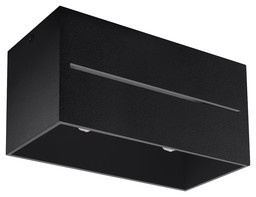 Plafon LOBO MAXI Czarny - Sollux