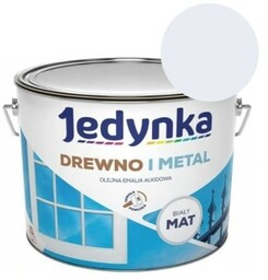 JEDYNKA Emalia Drewno i Metal biały mat 10L