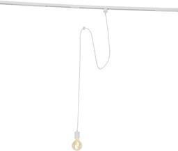 Lampa wisząca z zawieszeniem szynowym biała - Cavalux