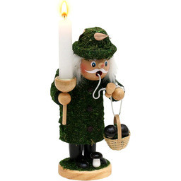 Dekohelden24 Przepiękny kadzidło w kształcie mchu z koszem