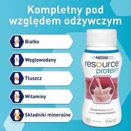 Resource Protein smak owoców leśnych, 4 x 200