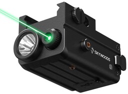 Latarka taktyczna 300 lm z celownikiem laserowym green