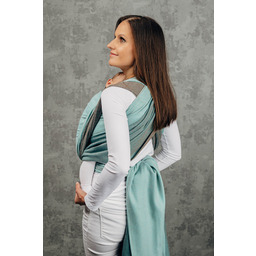 Chusta tkana LennyLamb - Mała Jodełka Baby Mint