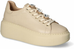 Sneakersy Fabio Fabrizi 990/K Beżowe lico