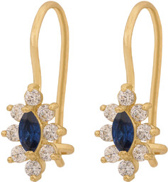 Złote kolczyki 585 wiszące prezent grawer pudełko