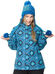 kurtka zimowa damska HORSEFEATHERS CARINA JACKET (blue peru)