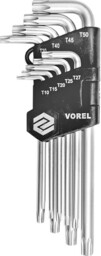 Vorel Klucze torx security t10-t50, cr-v, kpl. 9