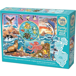 Cobble Hill 3847003 Magia oceanu, rodzinne puzzle, 350