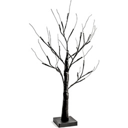 H&h drzewo led czarny cm 60