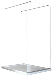 BESCO ADB-130-195C AVEO DUE BLACK walk in przejrzyste