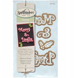 Wykrojnik do papieru Spellbinders - napisy Merry &