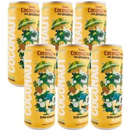 6x Woda kokosowa COCONAUT z sokiem ananasowym 320