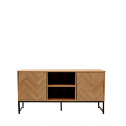 Szafka Rtv Swen natural z metalowymi nogami 120x38x60