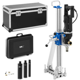 Wiertnica otwornica diamentowa do betonu ze statywem skrzynią