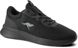 Czarne Sneakersy Kangaroos Damskie Lekkie Półbuty