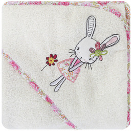 EUROFIRANY ręcznik niemowlęcy, Króliczek, 75x75 cm