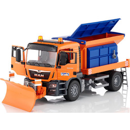 Bruder Pług śnieżny Piaskarka Solarka Ciężarówka Man 03785