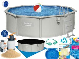 Basen Bestway 457x122 Ogrodowy Stelażowy 56384 17w1