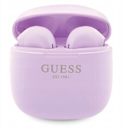 Słuchawki Bluetooth Guess GUTWST26PSU Tws stacja dokująca fioletowe