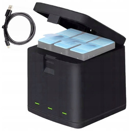 Ładowarka GearPro Ładowarka Trójkanałowa Box Hub na 3xAku