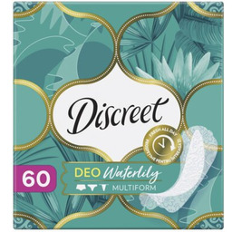 DISCREET Wkładki higieniczne Deo Waterlily (60 sztuk)