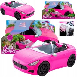 Barbie Auto Samochód Dla Lalek Różowy Kabriolet