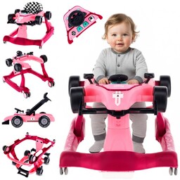 Interaktywny Chodzik Jeździk Pchacz Wyścigówka Formuła 1 3W1