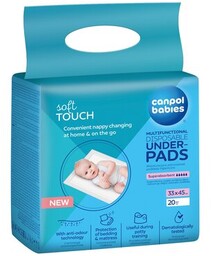 Canpol Podkłady higieniczne Soft Touch 78/009, 20 sztuk
