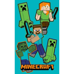 Jerry Fabrics Ręcznik do przedszkola 30x50 Minecraft Crawler