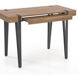 Biurko z szufladą orzech miodowy mat 110 cm