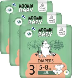 Moomin Baby rozmiar 3, 5-8 kg, pieluchy, 144