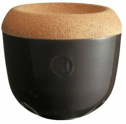 Emile Henry NATURAL Pojemnik na Czosnek - Czarny