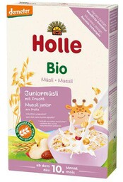 HOLLE Junior Kaszka musli wieloziarnista z owocami po