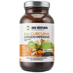 Bio Curcuma Ginger + Piperine suplement diety 90