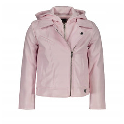 Guess Różowa Ramoneska Z Kapturem I Zamkiem Dziecięca