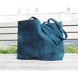 Pakamera Morska duża zamszowa torba na ramię