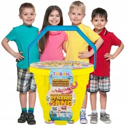 Kinetyczny Piasek Magiczny Kreatywny Zestaw dla Dzieci Tuban