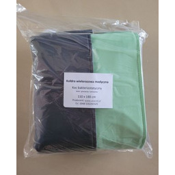 Koc bakteriostatyczny / Kołdra wielorazowa do karetek pistacja
