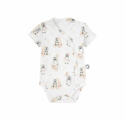Bonjour Cherie Body niemowlęce rozpinane krótki rękaw bawełna