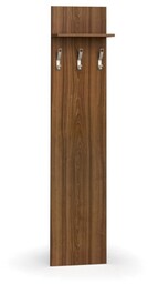 Garderoba z wieszakami PRIMO WOOD, 3 haczyki, półka,