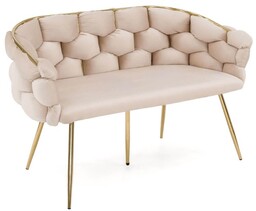 Sofa glamour BALLOON Welur Beż #5 DC-KT9118
