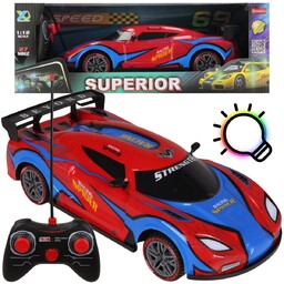 Auto wyścigowe 1:12, SPIDER Wyścigówka ZDALNIE STEROWANA, Samochód