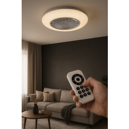 Lampa sufitowa biała LED 30W DIM+CCT+STARLIGHT+RGBW na pilota