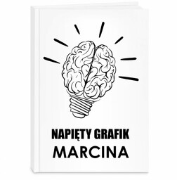Planner kalendarz książkowy z nadrukiem dla niego grafika