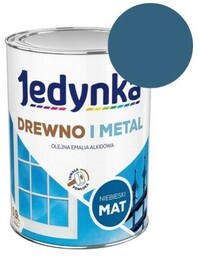 JEDYNKA Emalia Drewno i Metal niebieski mat 0,9L