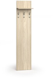 Garderoba z wieszakami PRIMO WOOD, 3 haczyki, półka,