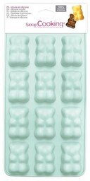 6 silikonowych foremek z misiem marshmallow-czekoladowym