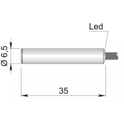 Czujnik indukcyjny 6,5 mm SI6.5-DC2 PNP NC S