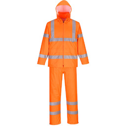 PORTWEST H448 PRZECIWDESZCZOWY KOMPLET OSTRZEGAWCZY ; POMARAŃCZOWY