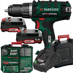 Wiertarko-wkrętarka Parkside Pabs 20-Li I9 20V, 2 x